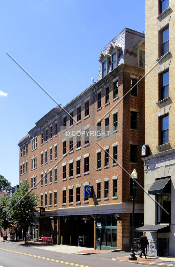 From across South High Street to the north