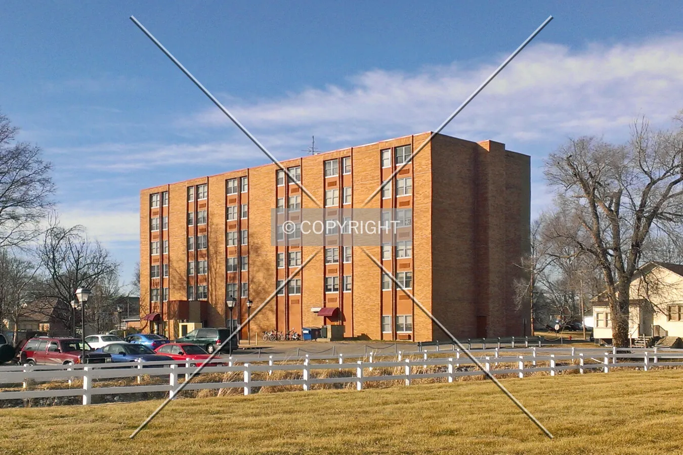 View from the southeast