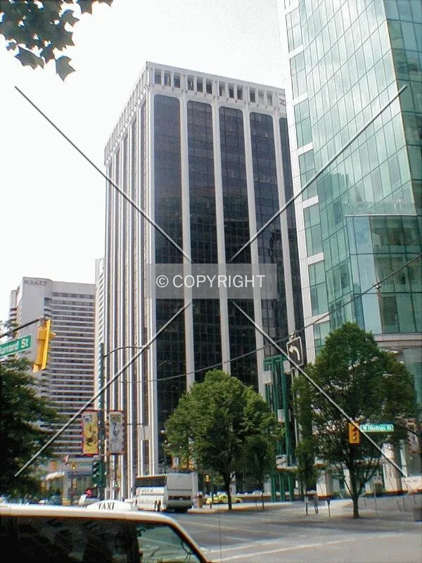 View south on Burrard from in front of the Marine Building
