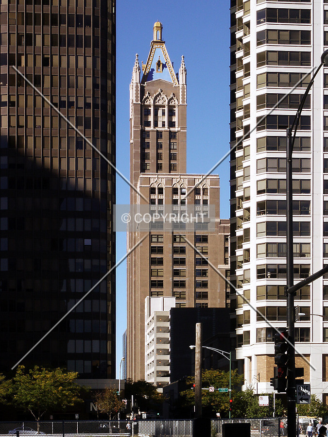 Looking north up McClurg Court