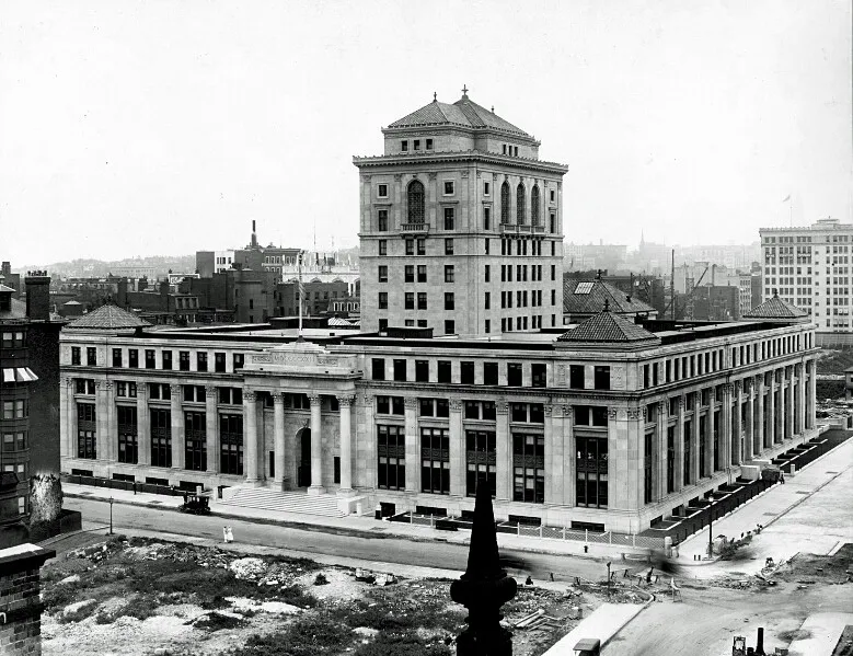 View from the southwest as originally constructed