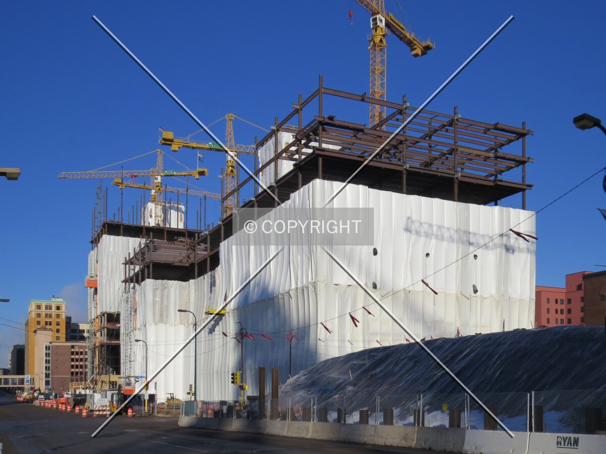 View to the northwest across 4th Street South