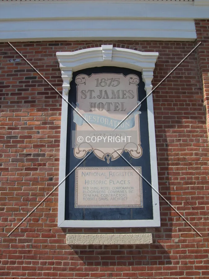 Plaque describing renovation