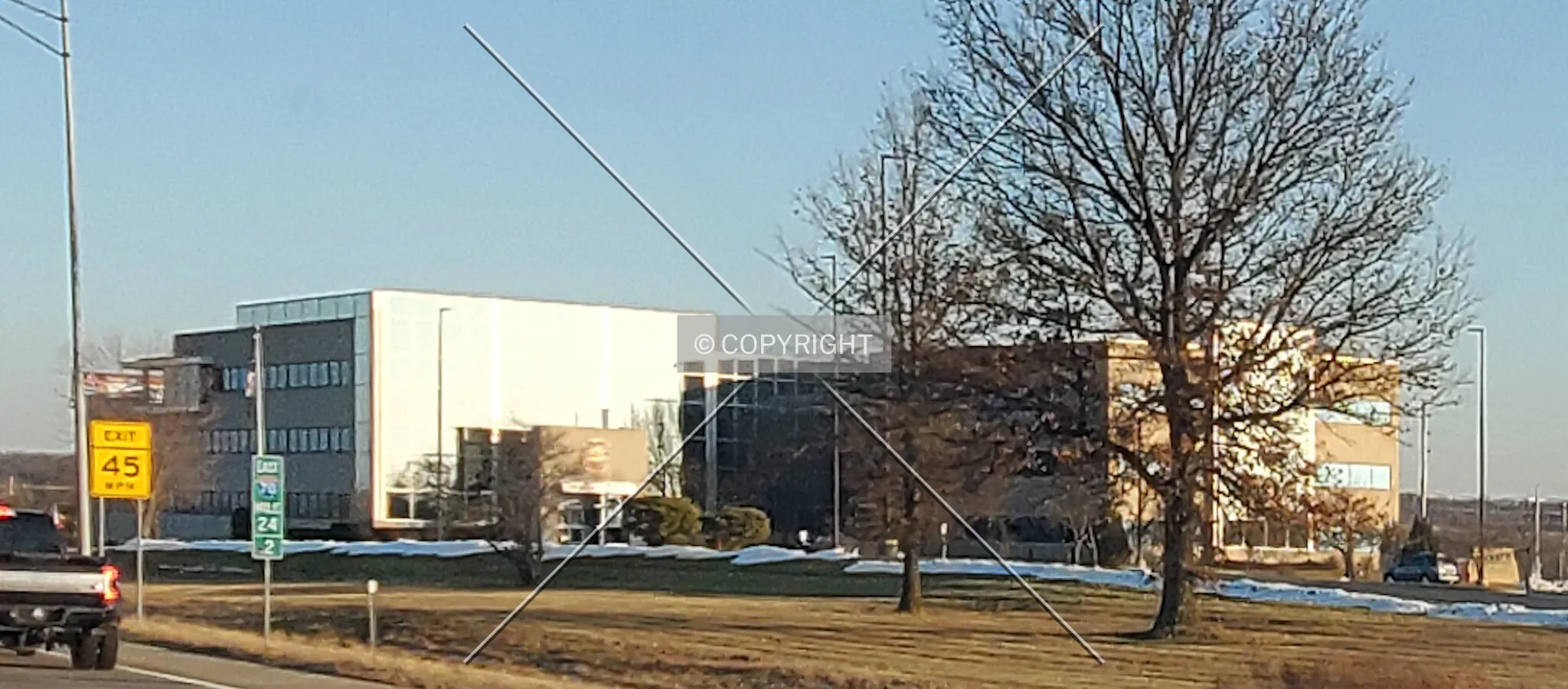 Northwest view; December 21, 2019