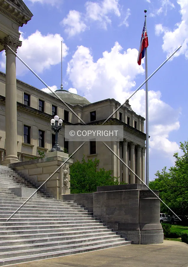 Looking northeast from the south entrance