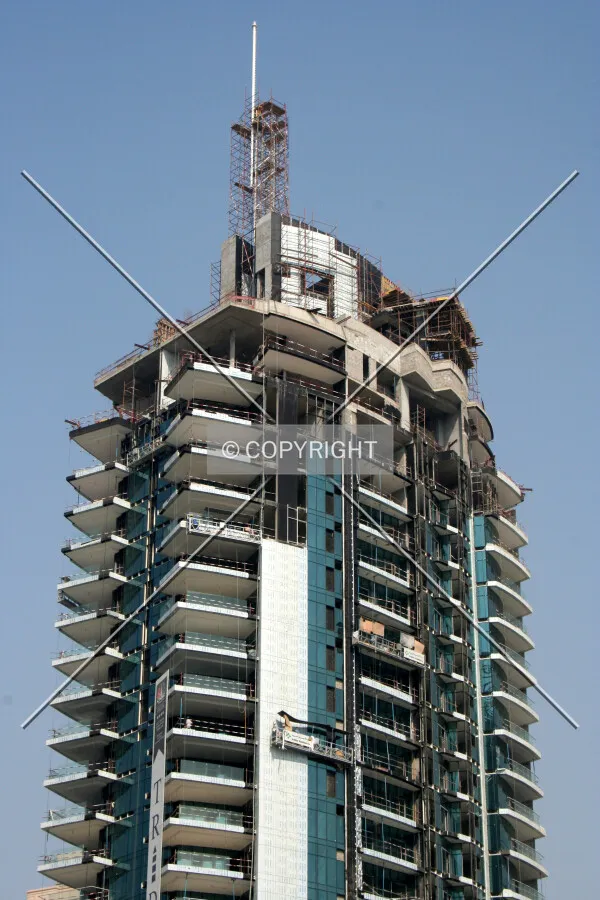 Looking up to the top floors