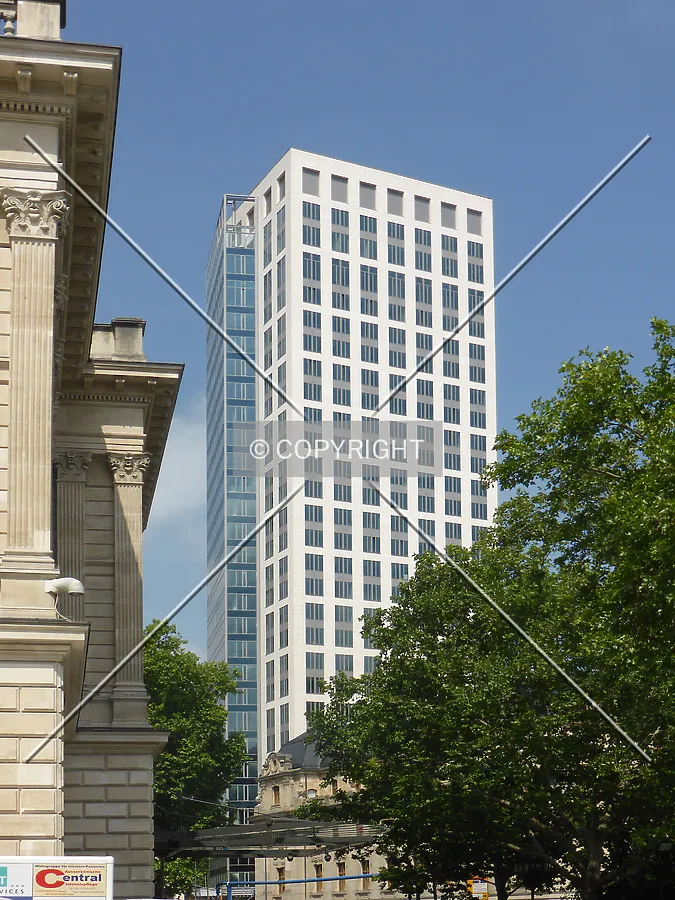 Upper section of the tower