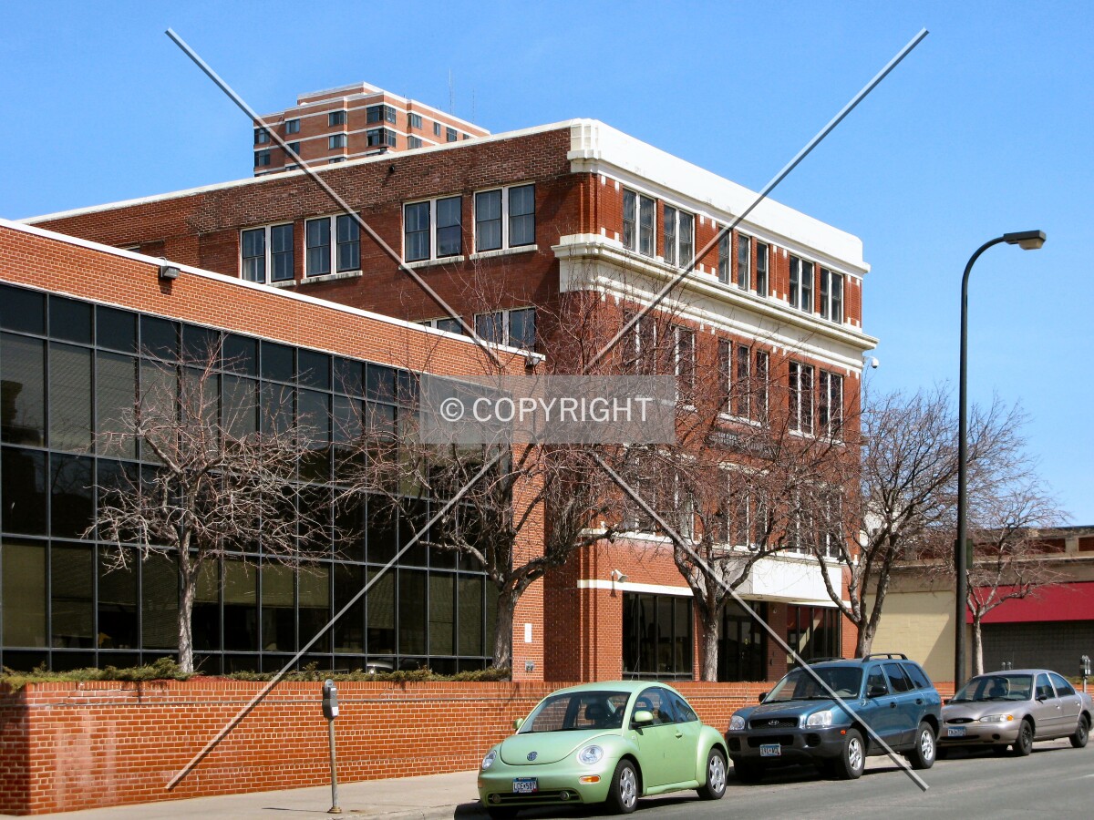 View to the northeast along Harmon Place