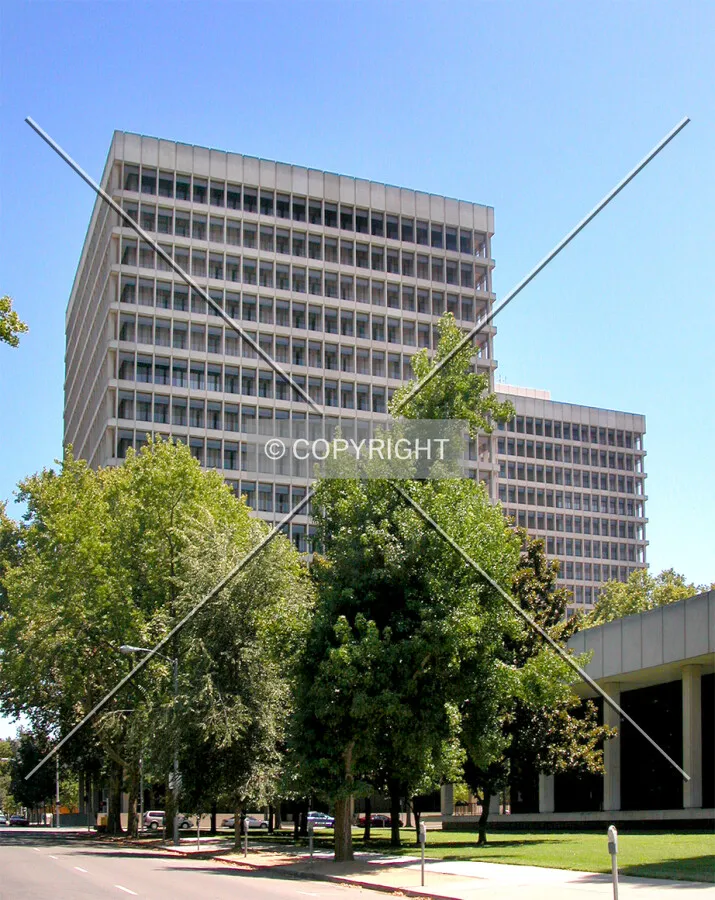 The towers seen from the west