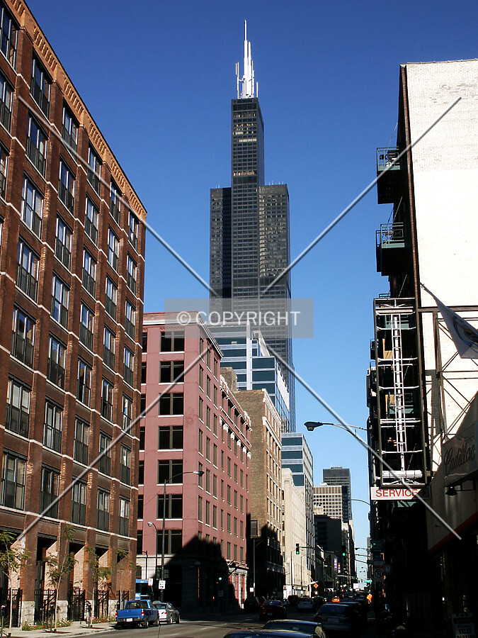 Looking east from Jackson near the Kennedy Expressway