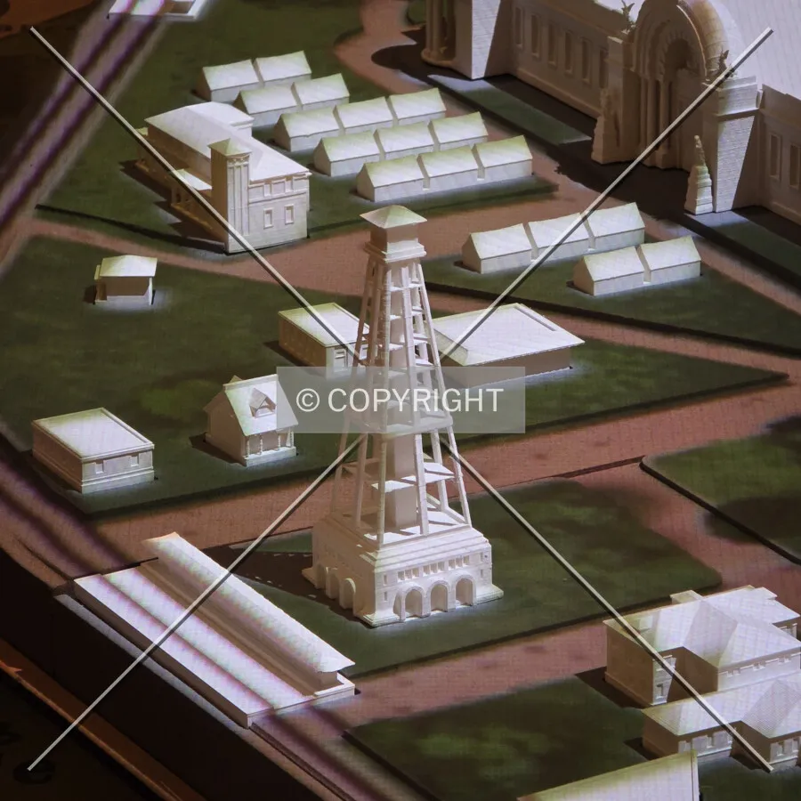 Model displayed at the 1903 World's Fair exhibit at the Missouri History Museum; January 18, 2025
