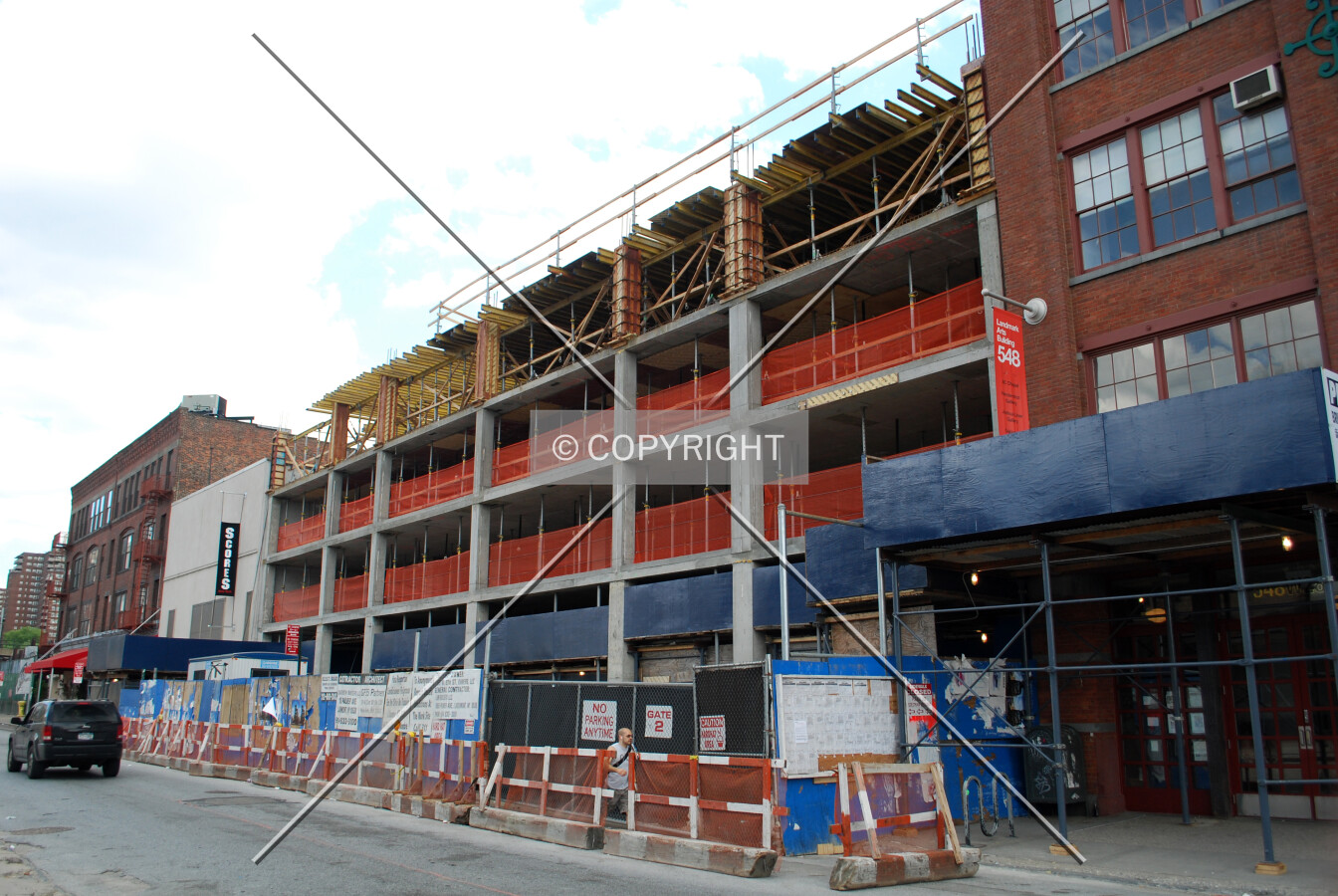 Viewed from the northwest along West 28th Street