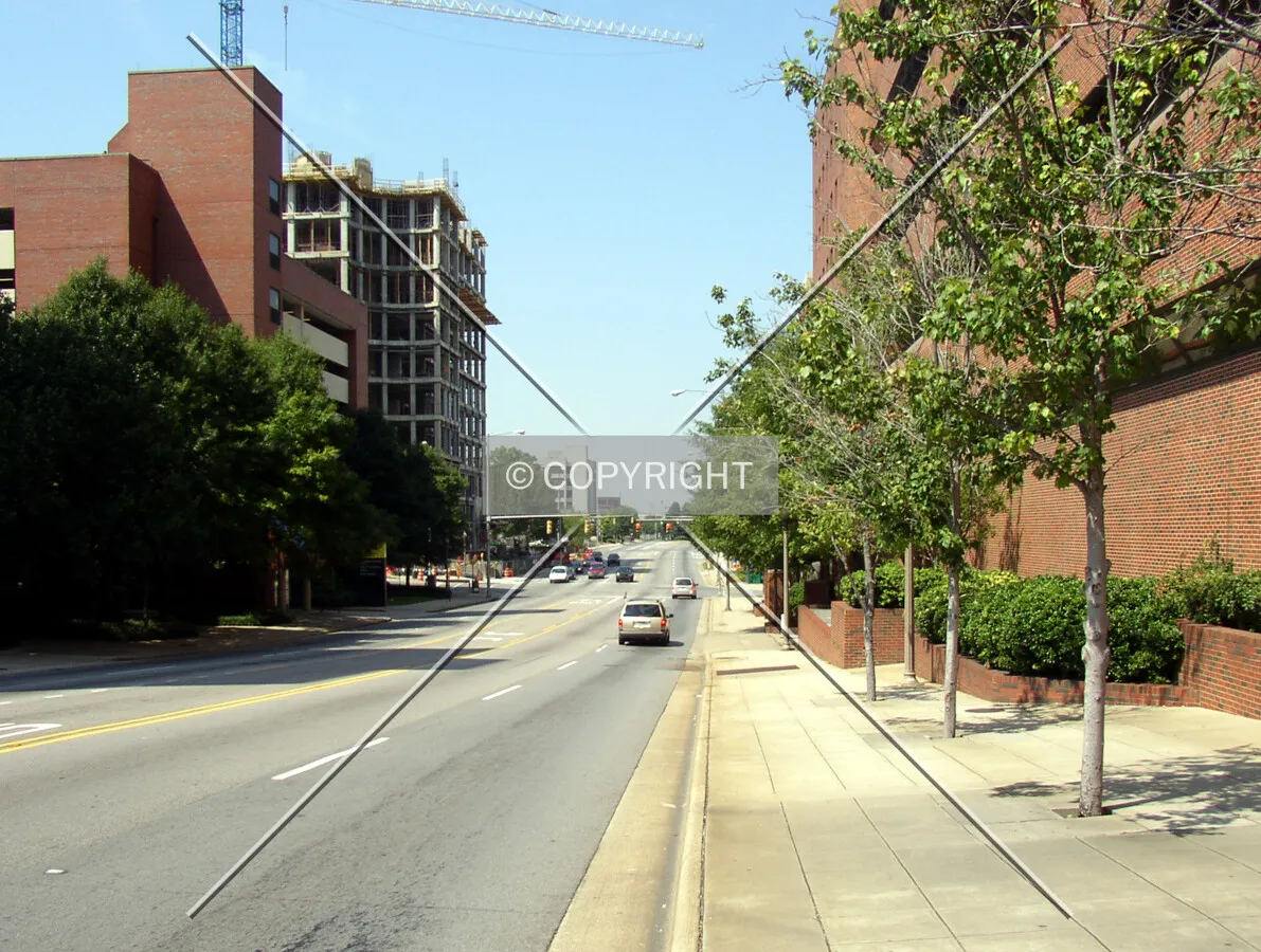 Looking west from 20th Street South
