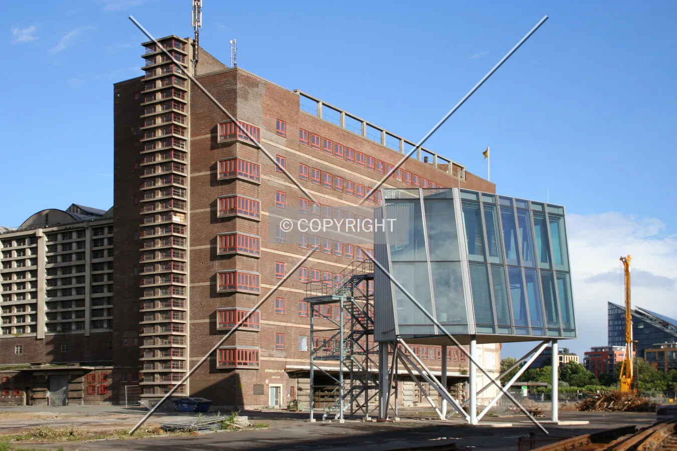 Test facade section northwest of the Großmarkthalle