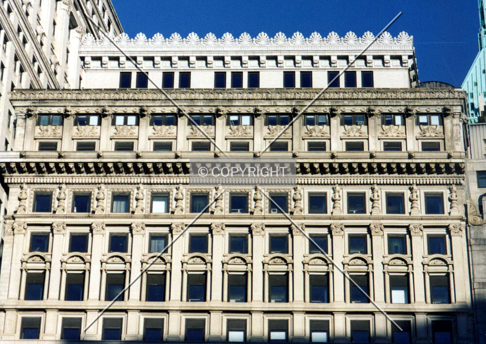 Top of west facade
