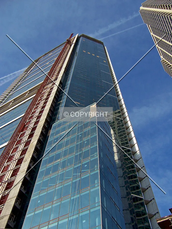 Looking up the southeast corner from Randolph Street