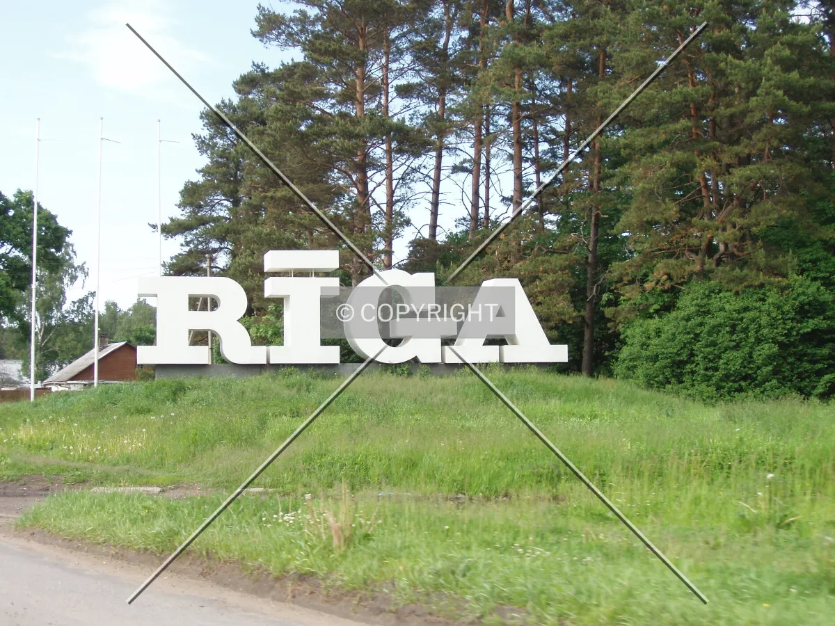 Entering Riga from the south