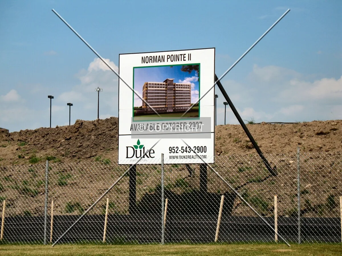 Project board from American Boulevard