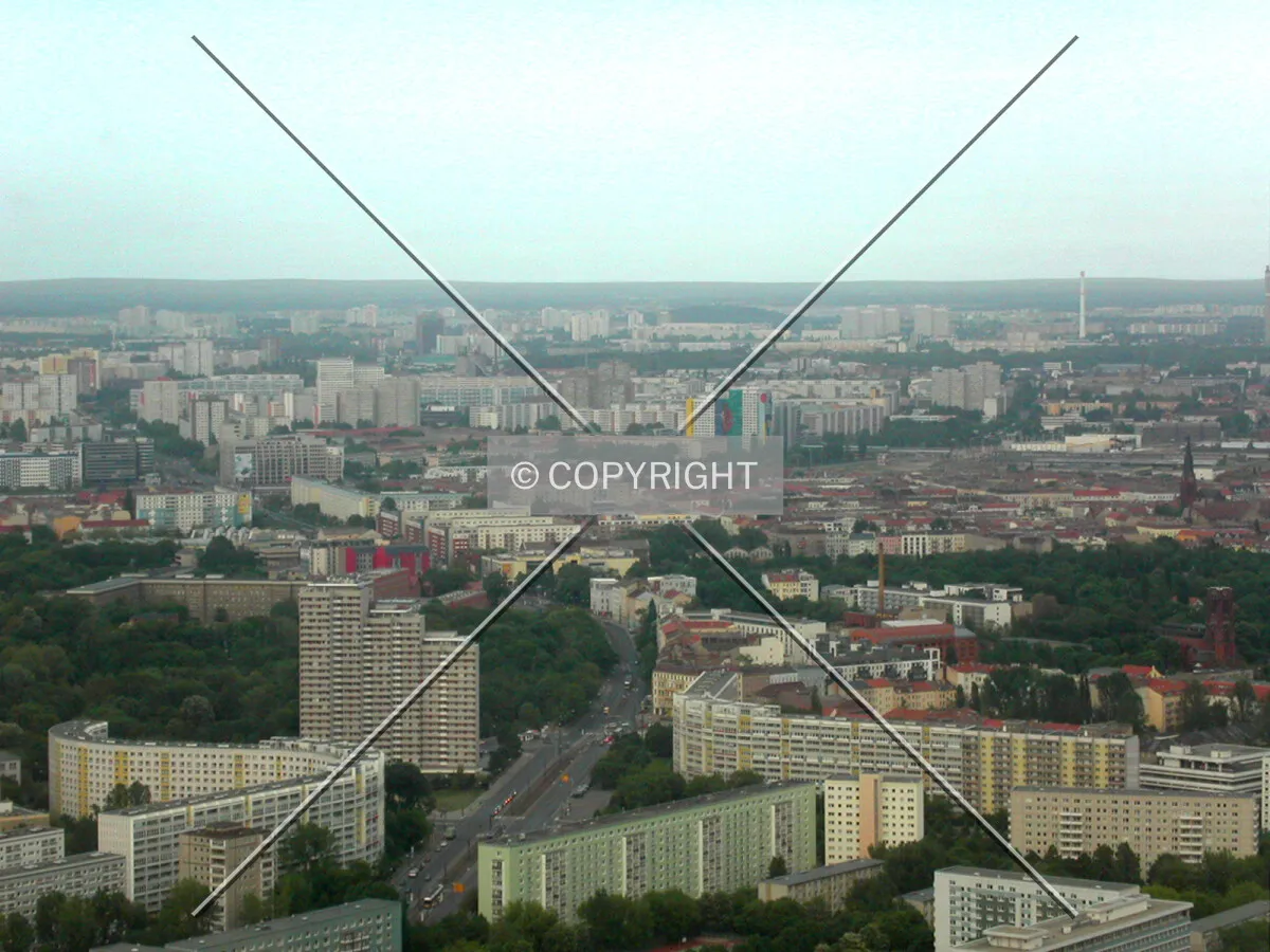 Looking east from the Fernsehturm