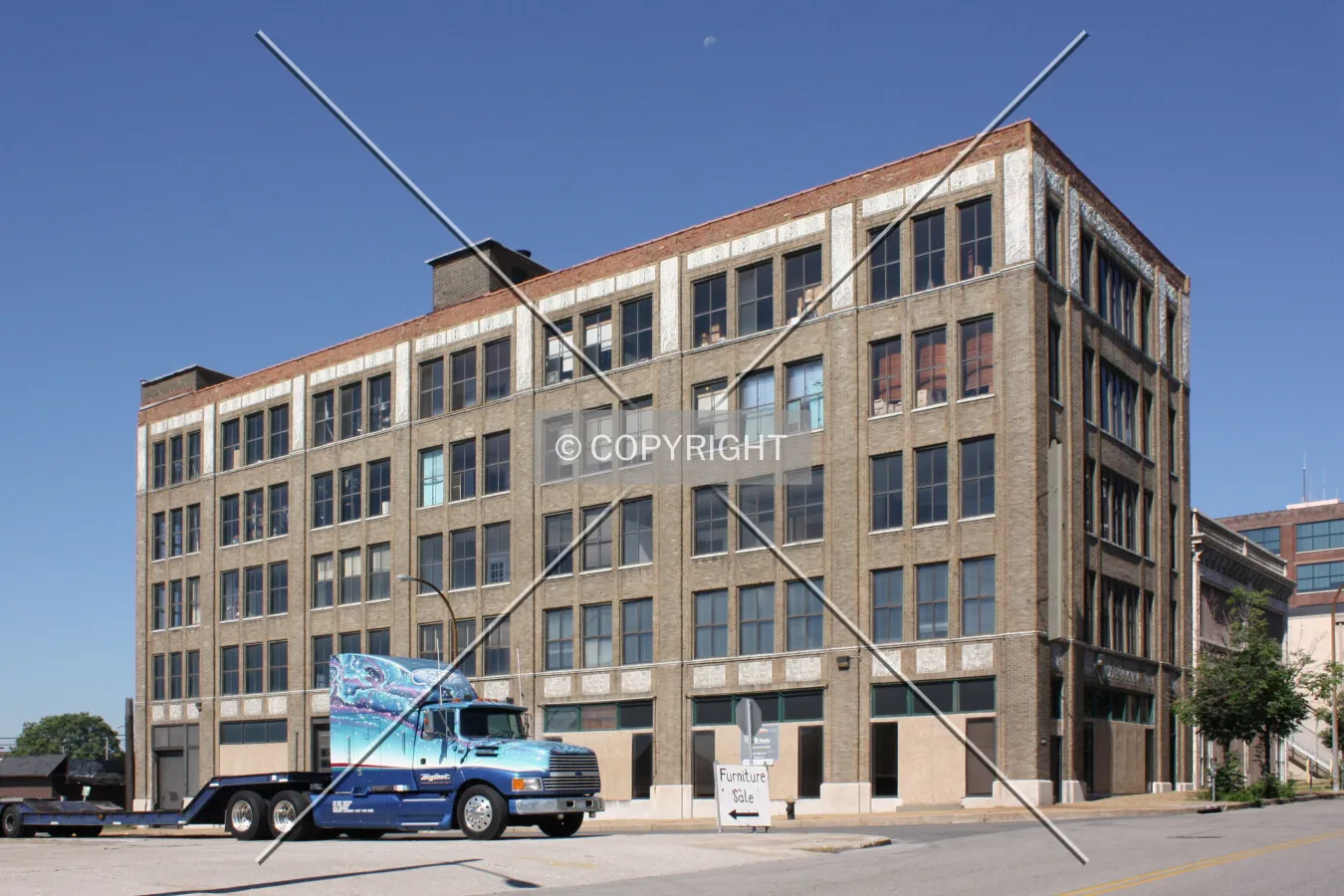 View from the northeast before renovation; July 3, 2010
