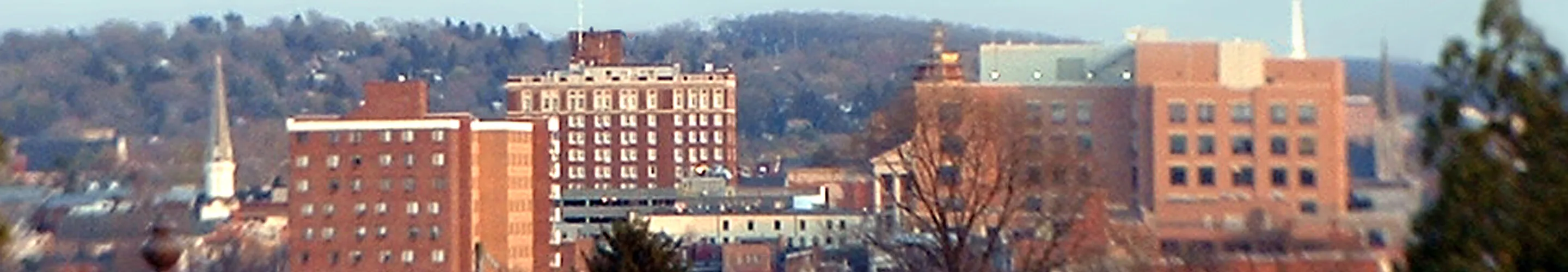 Downtown from the northeast