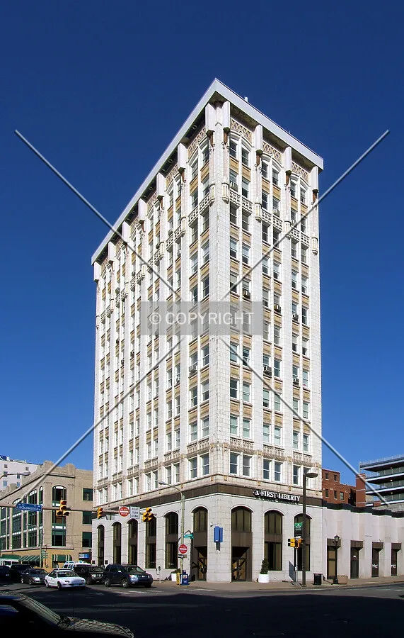 View from the west at Washington and Lackawanna Avenues