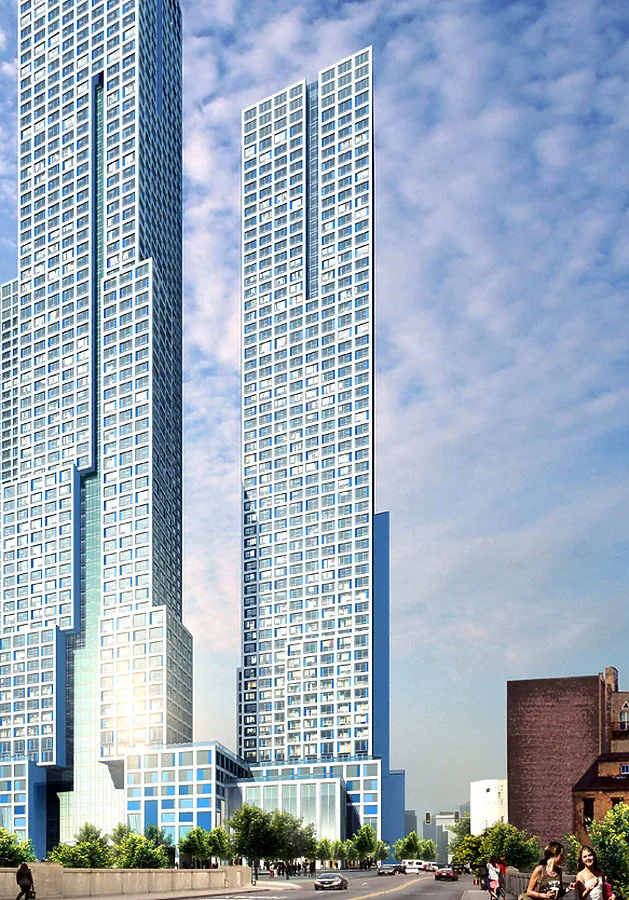 Rendered view from the south on Summit Avenue