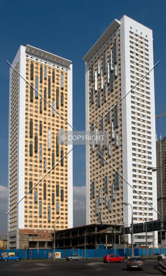 Buildings 1 and 2 as seen from the southwest