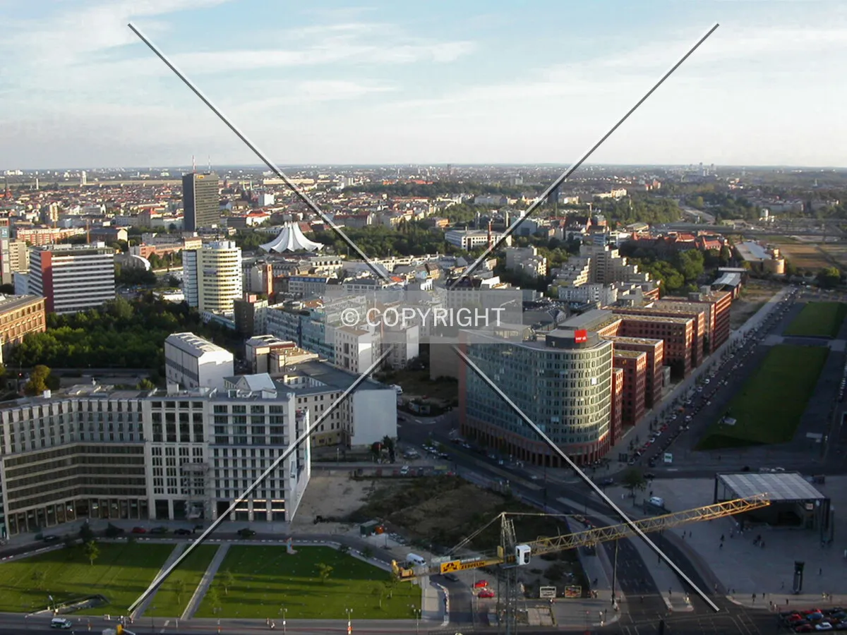 Facing south from Potsdamer platz