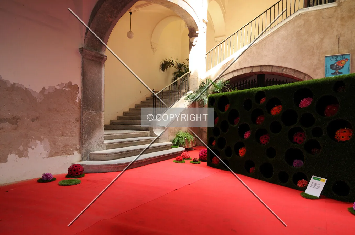 Inside a typical Girona's house patio