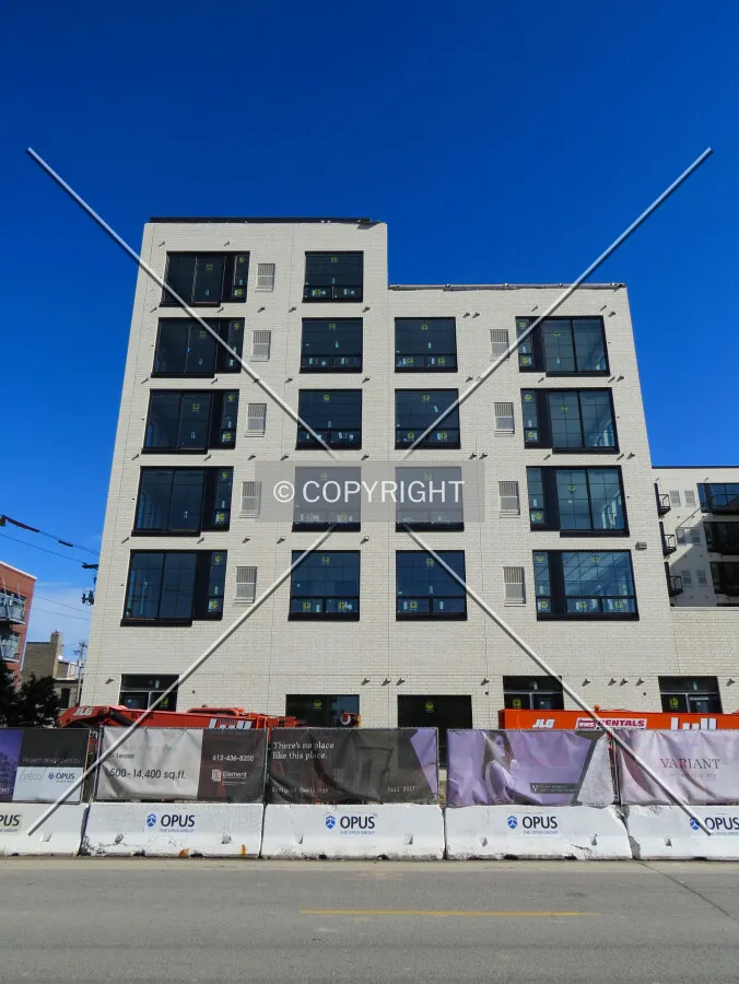 View to the northeast across 4th Street North