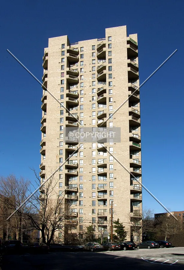 View from the southeast across Ravine Avenue