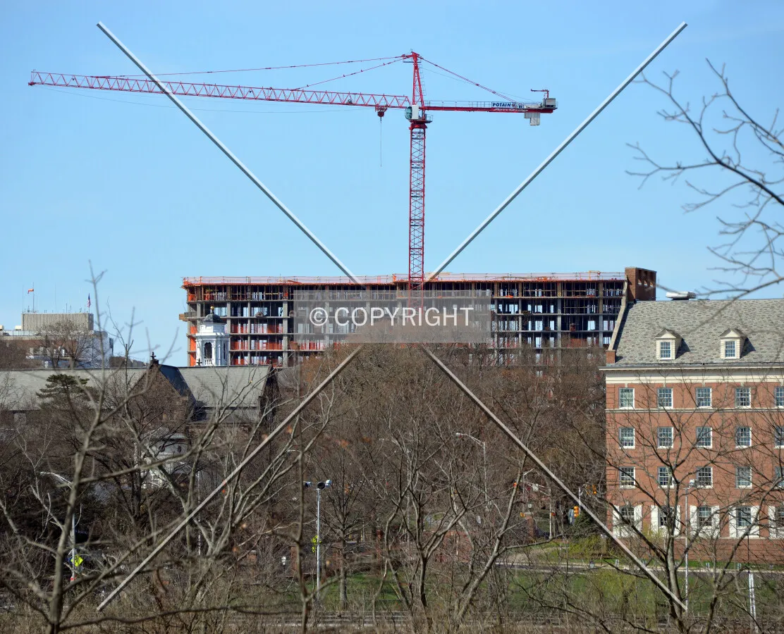 View from the northeast