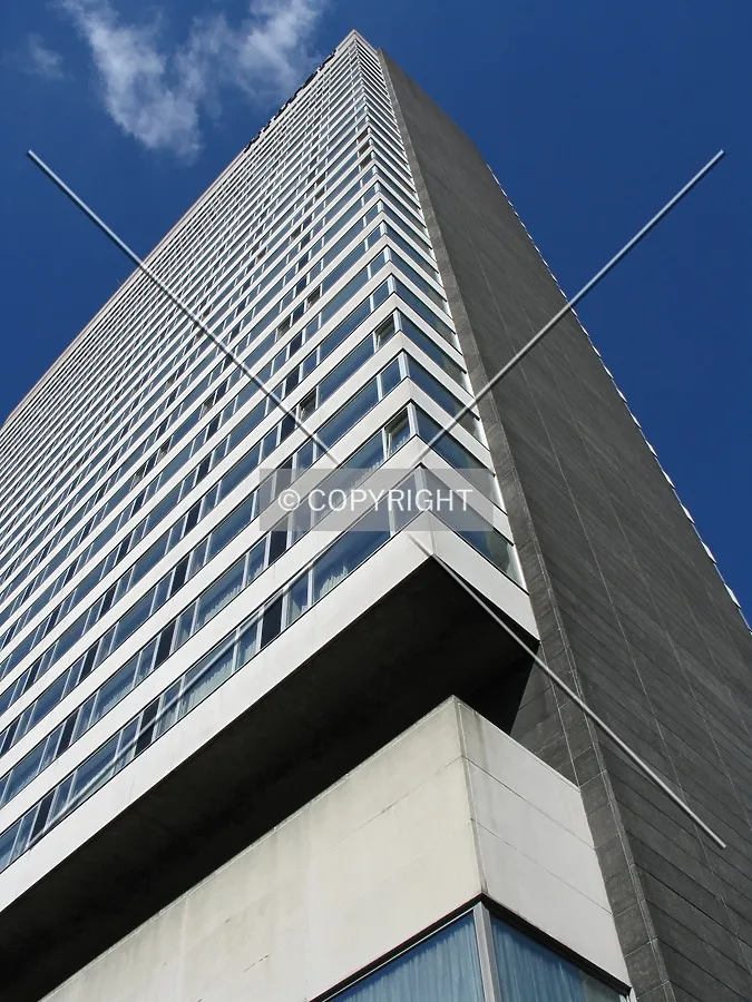 Looking up from the south