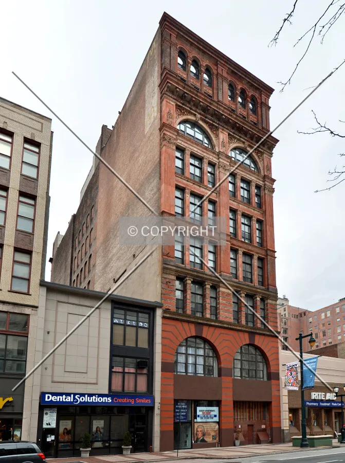 View from the northeast on Market Street