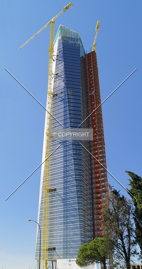 Looking up from the northeast