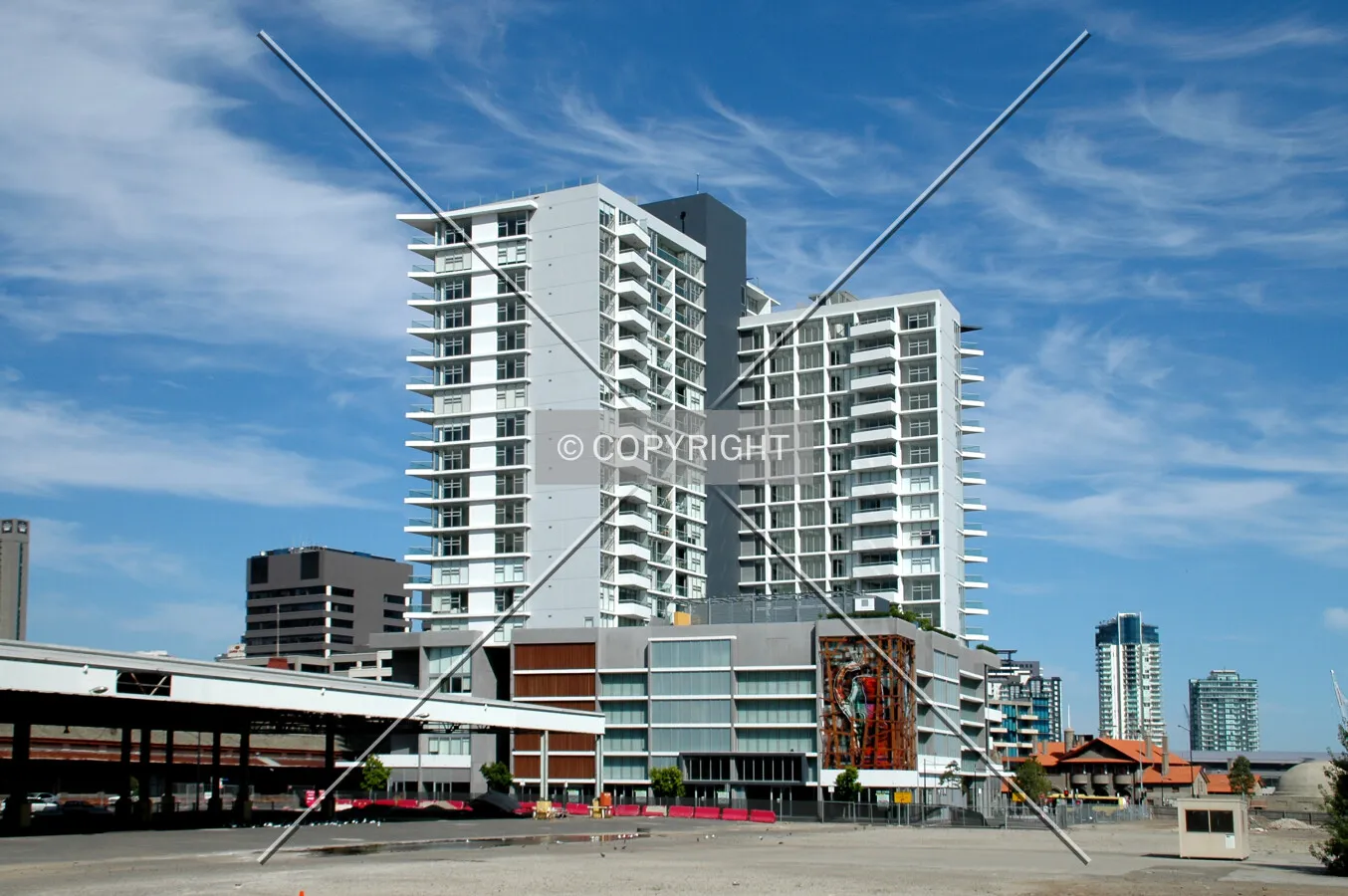 As seen from the northwest