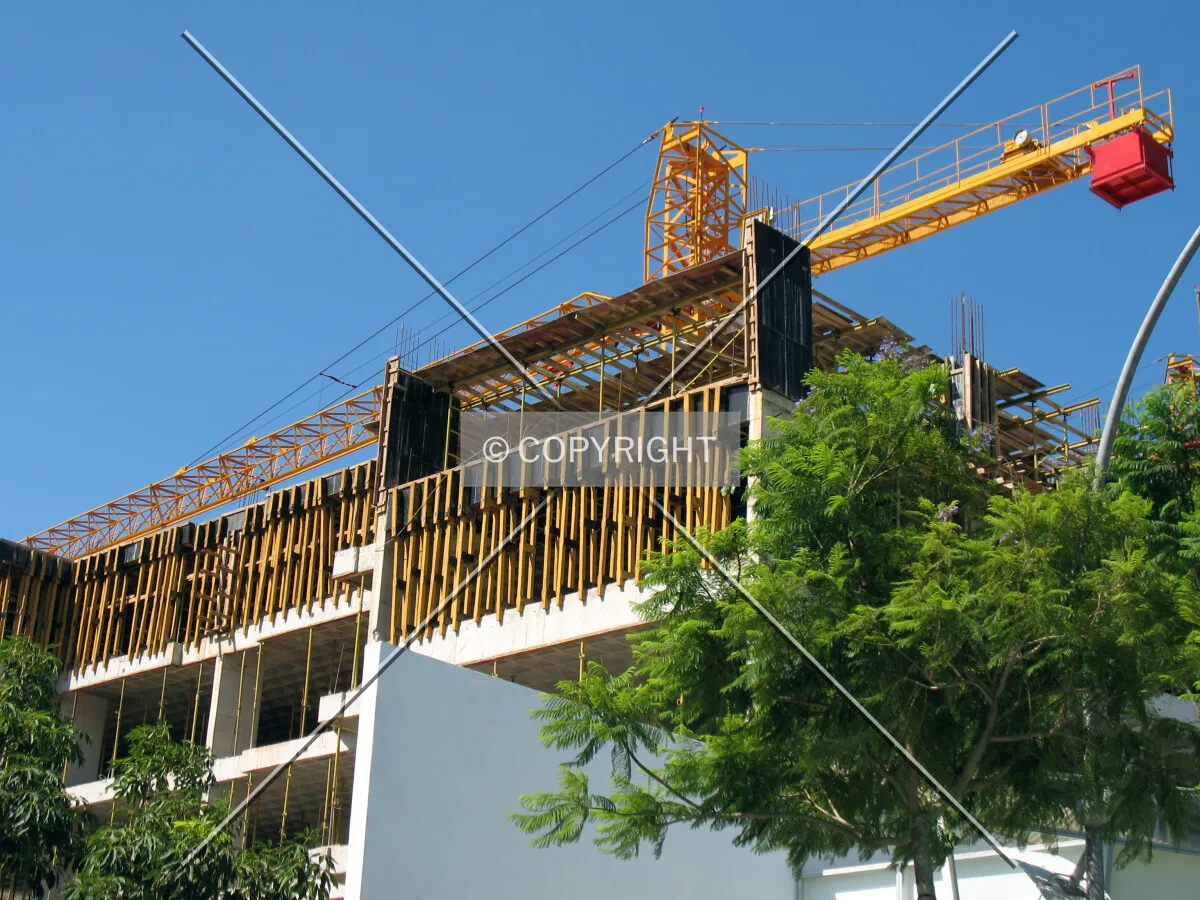 Scaffolding on the 6th floor