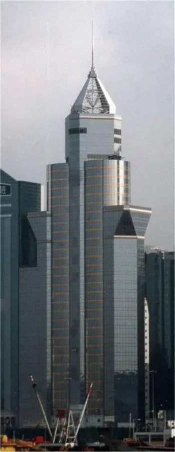 Distant view over the Victoria harbour