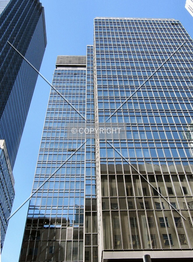 Looking up from Marquette Avenue, IDS Tower on the left