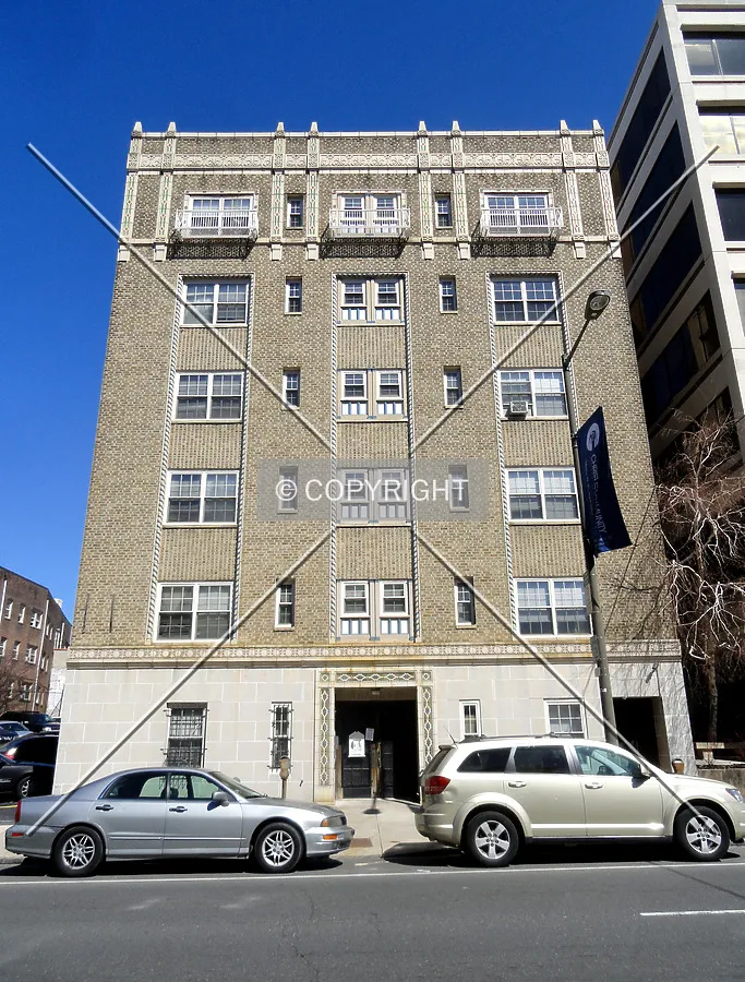 From across Chestnut Street to the south