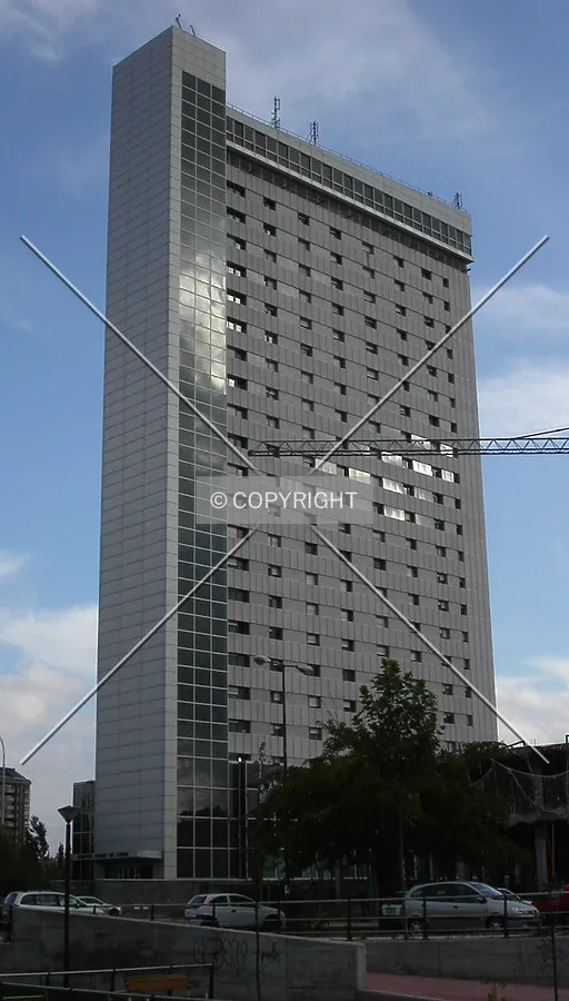 View of the building from the north