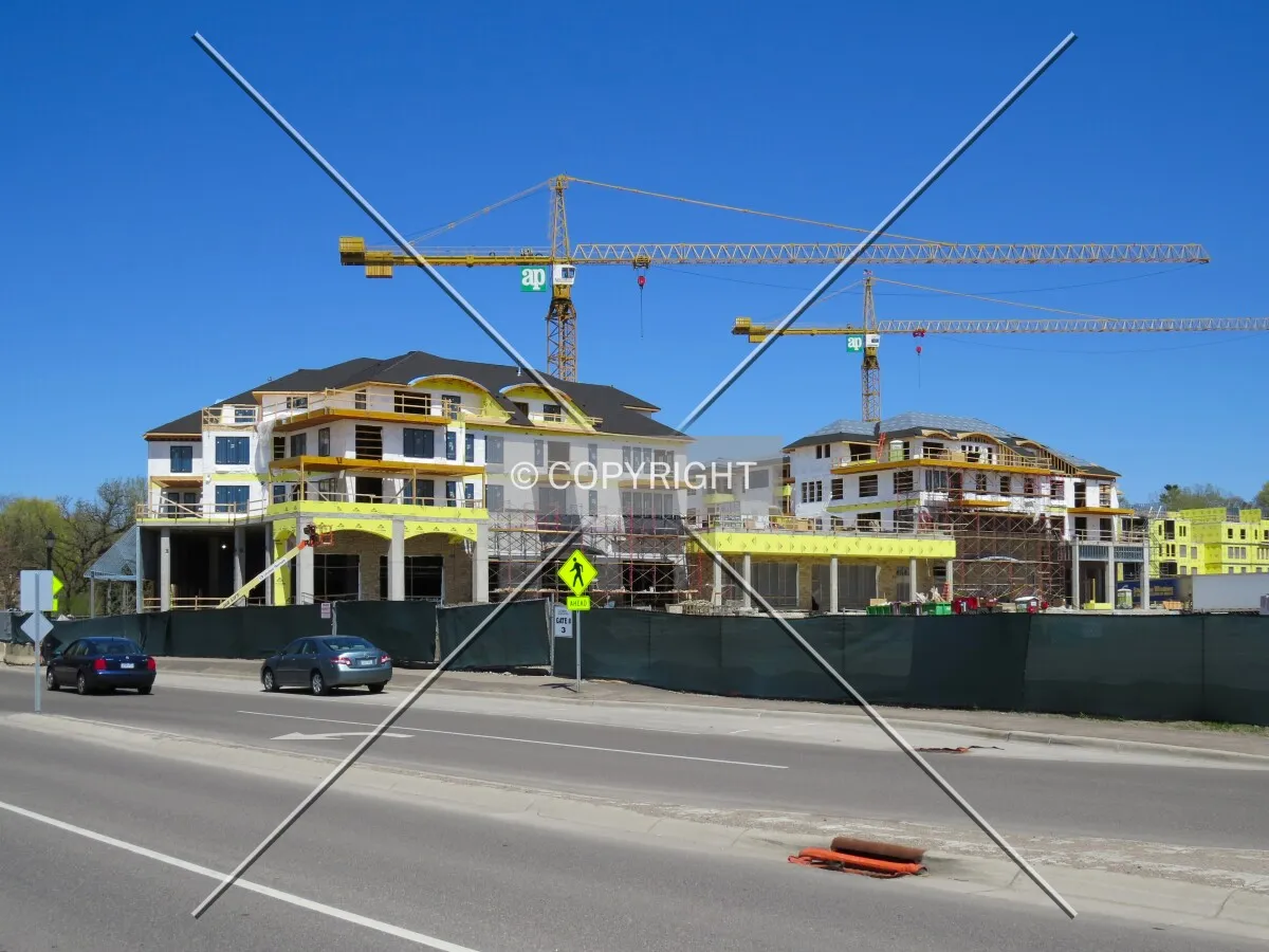 View to the northeast across Superior Boulevard