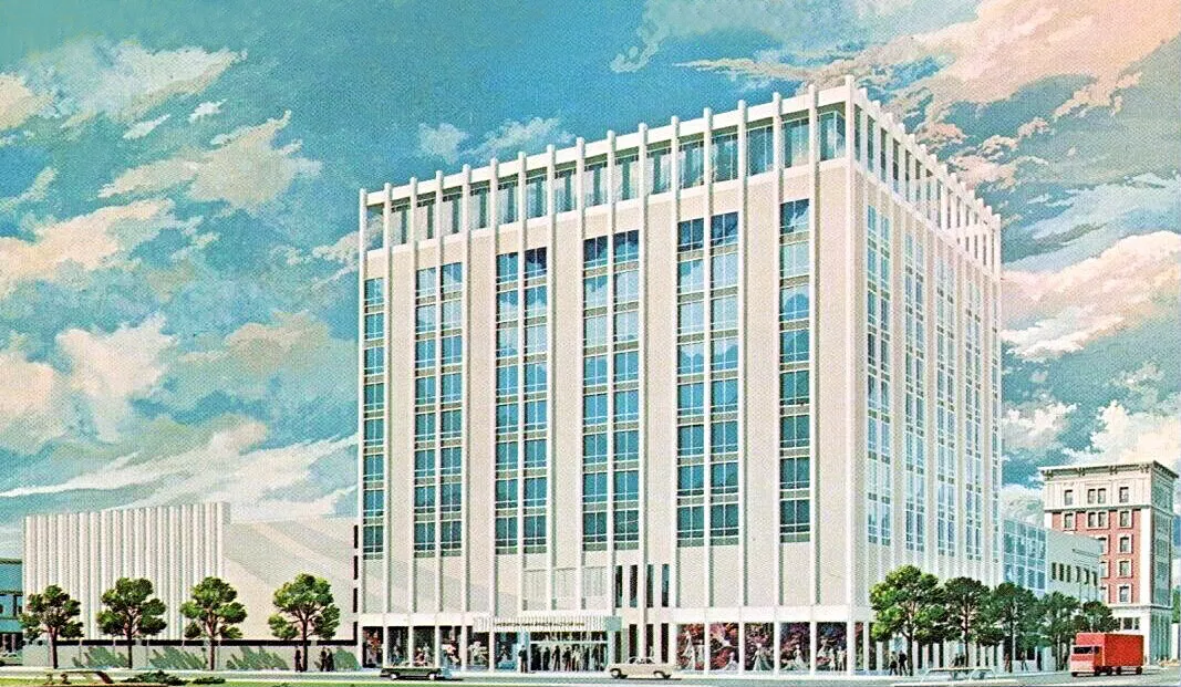 Vintage view from the northeast