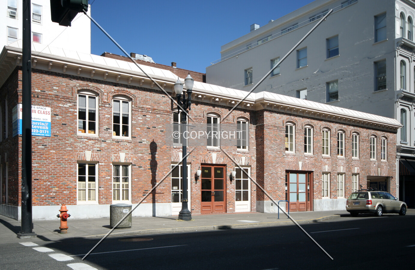 View of the eastern facade