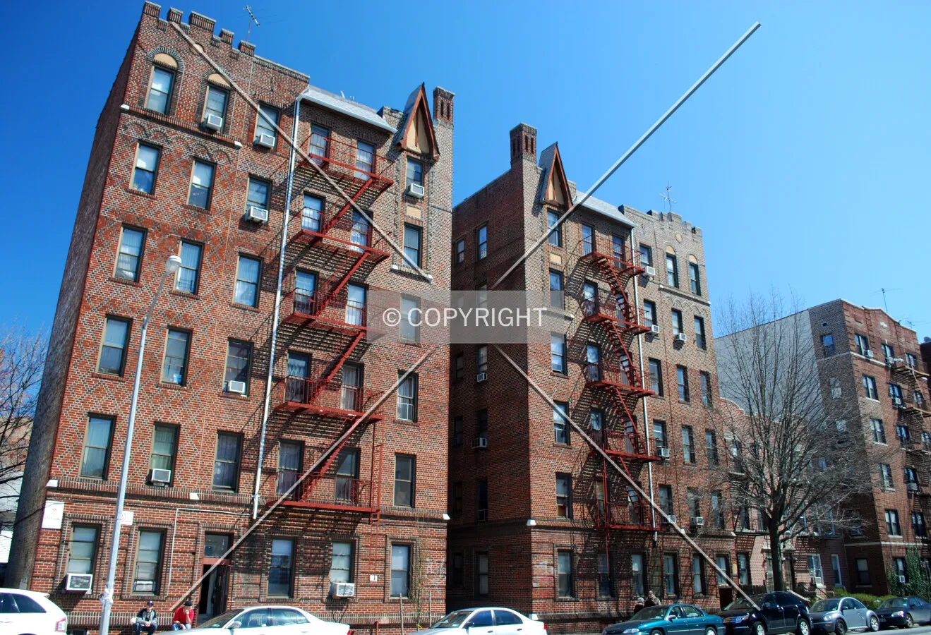 Viewed along Ocean Avenue