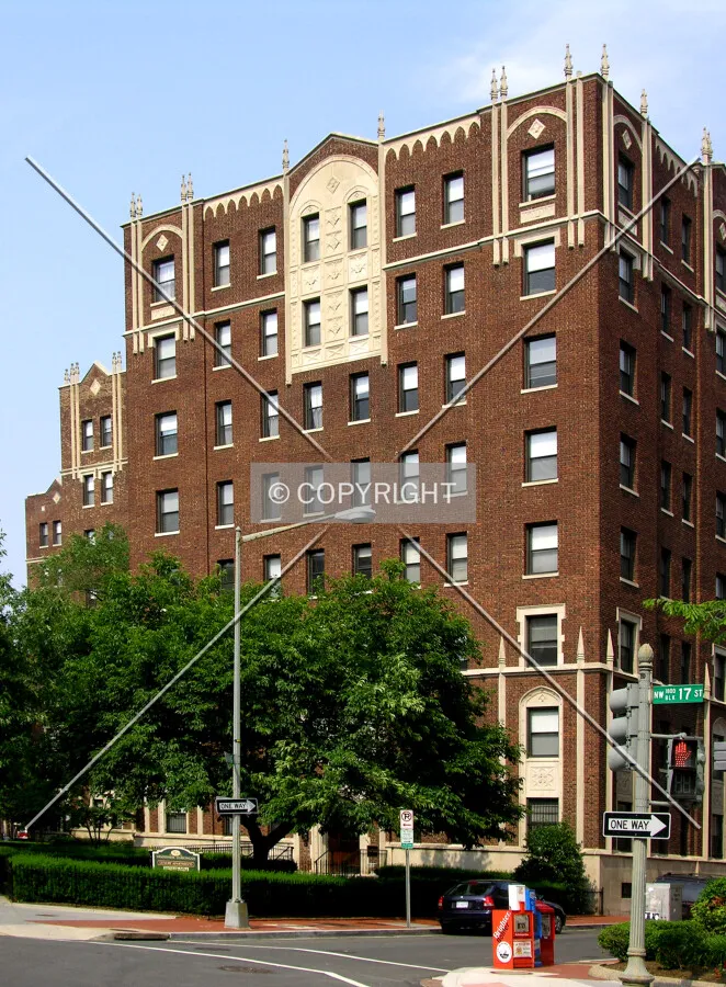 From across 17th Street to the west