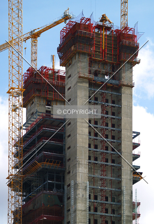 Top floors as seen from the western side