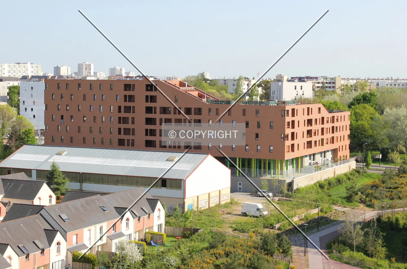 Northwest view.