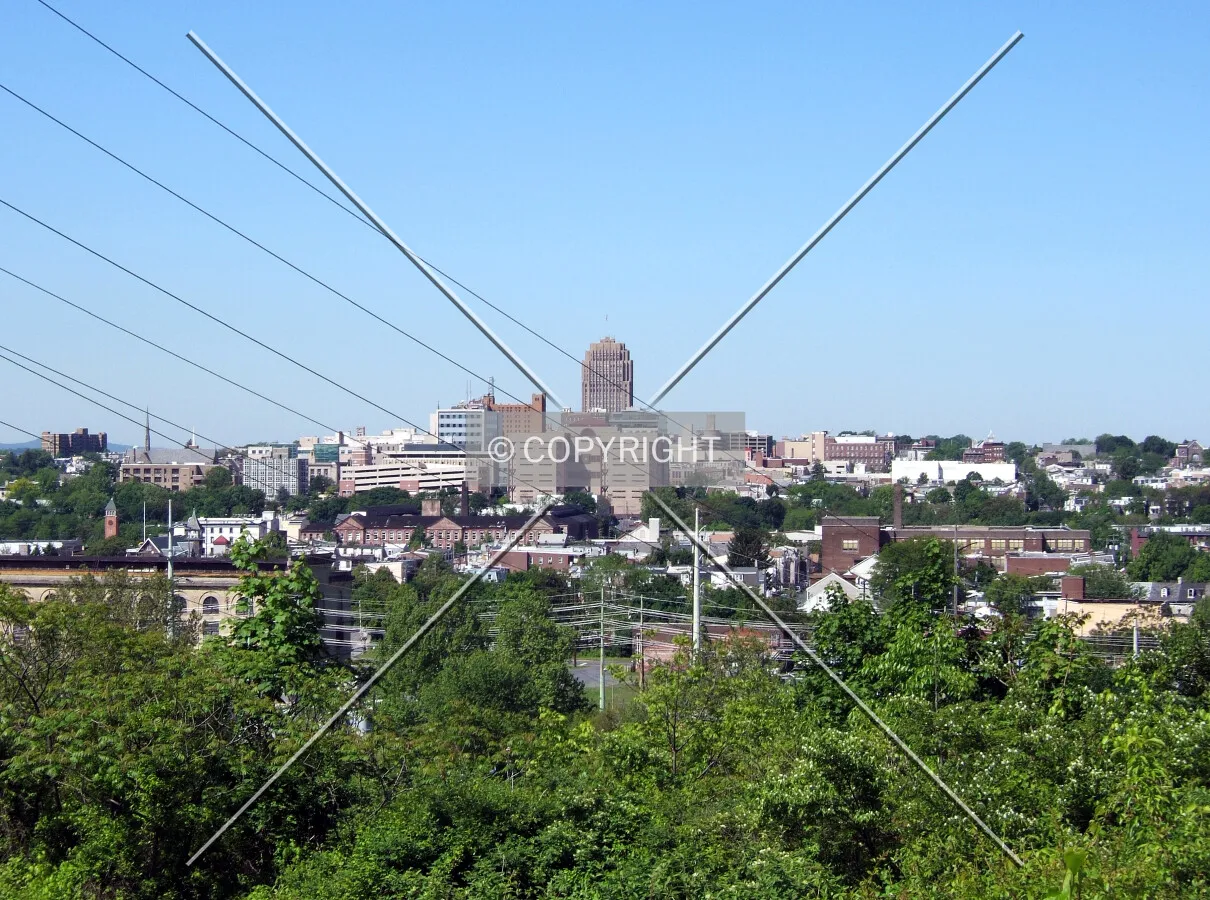 Downtown from the northeast